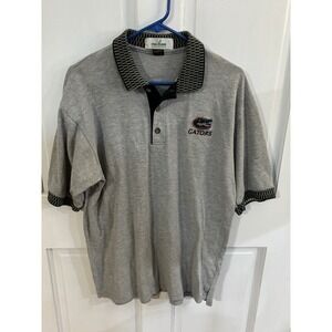 Vintage 90s Mulligans Florida Gators Embroidered Logo Polo Short Sleeve Medium